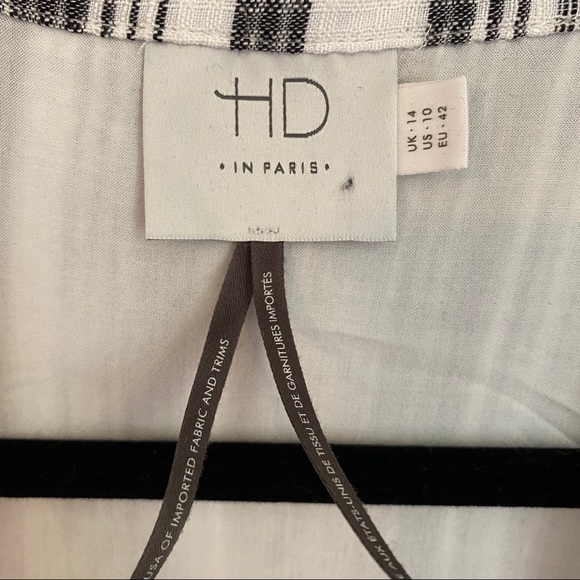 Anthropologie HD in Paris Striped Tie Front dress - Picture 12 of 12